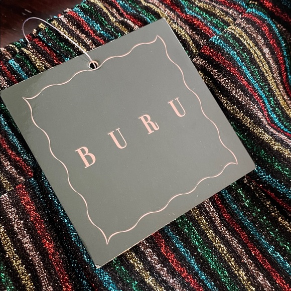 BURU Size Medium Party Skirt Metallic, NWT - Picture 7 of 10